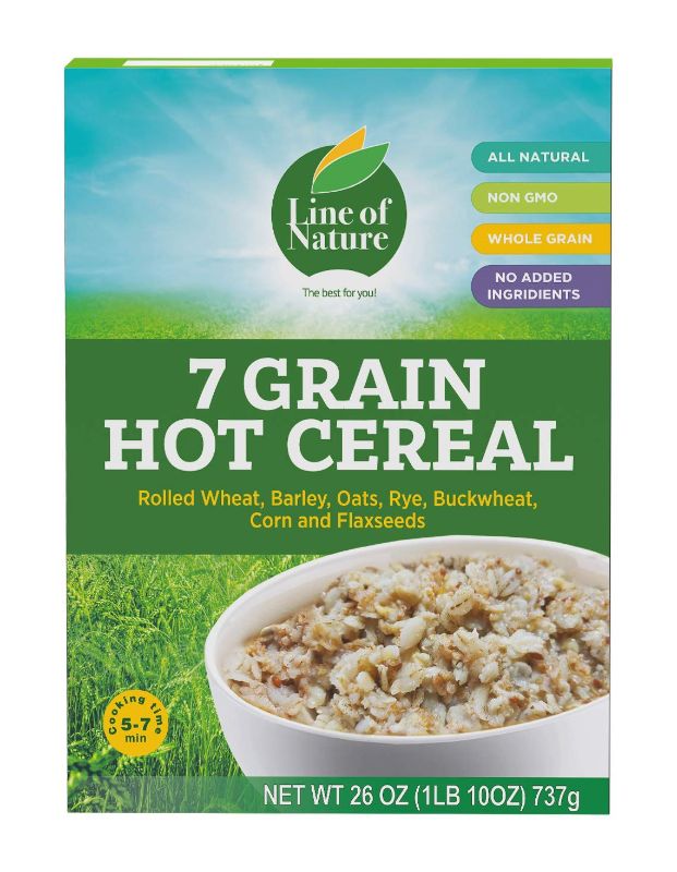 Photo 1 of 7 grain hot cereal line of nature 6pack
BEST BY: 05/24/2022