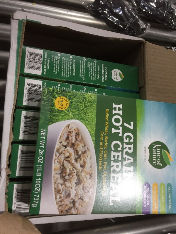 Photo 2 of 7 grain hot cereal line of nature 6pack
BEST BY: 05/24/2022