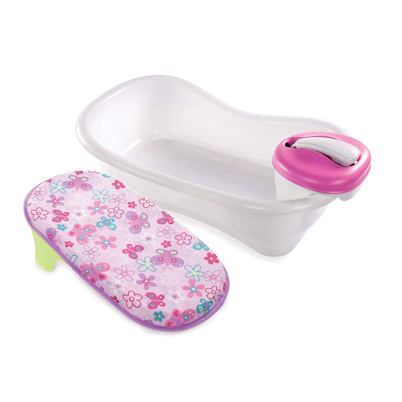 Photo 1 of Summer Newborn to Toddler Bath Center and Shower (Pink) – Bathtub Includes Four Stages that Grow with Your Child
