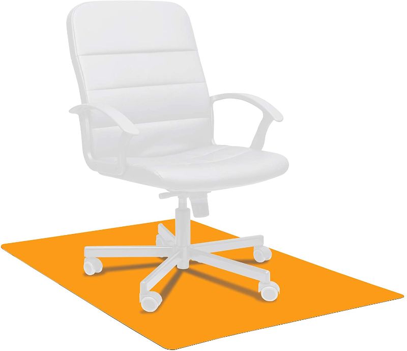 Photo 2 of Amazon Basics Polycarbonate Office Chair Mat for Hard Floors - 30 x 47-Inch, Clear
