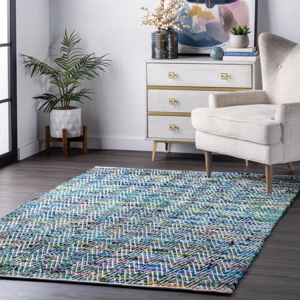 Photo 1 of Beautiful Rug!! USA Green Grovetown Maxine Candy Chevron Rug - Bohemian Runner 2' 6" X 6'
