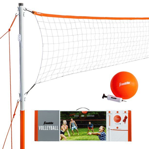 Photo 1 of Franklin Sports Volleyball Set with Portable Net + Ball - Starter