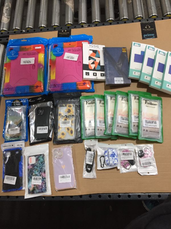 Photo 1 of BOX LOT- VARIOUS PHONE ACCESSORIES!!!