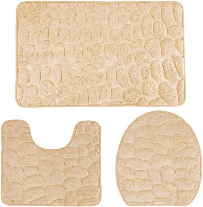 Photo 1 of Bath Rugs Mat Bathroom Floor Mat Set Memory Foam Bathmat Non Slip Washable Carpet [31.4"x19.6"]
