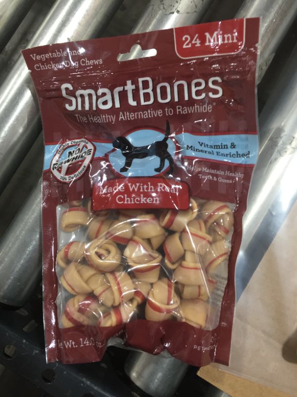 Photo 2 of `SmartBones Mini Chews With Real Chicken 24 Count, Rawhide-FreeChews For Dogs
