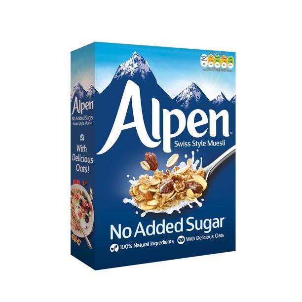 Photo 1 of Alpen Swiss Style Muesli Cereal No Sugar Added 14 oz [Pack of 6]
