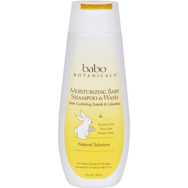 Photo 1 of Babo Botanicals Moisturizing Baby Shampoo & Wash - Oatmilk Calendula 8 Fl Oz Liquid [EXP 5-2023]
