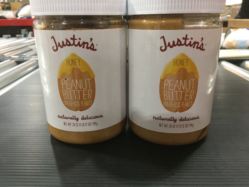 Photo 2 of (2 Pack) Justin's Nut Butter Peanut Butter - Honey, 28 Oz [EXP 5-2022]
