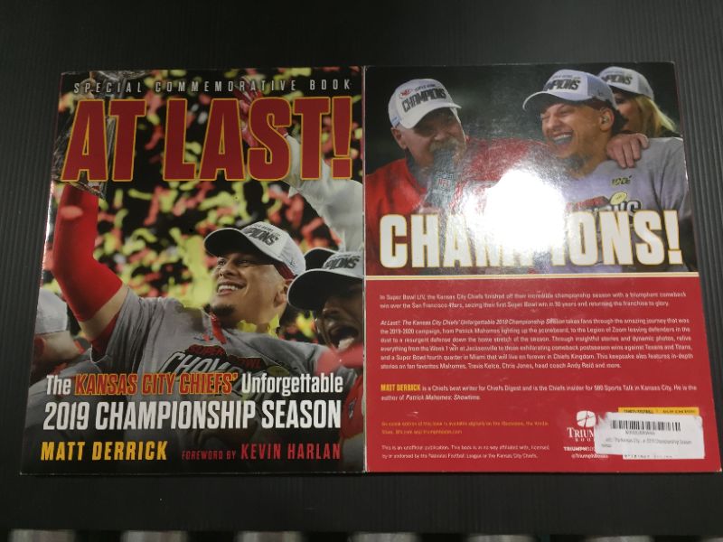 Photo 2 of [2Pack]  At Last!: The Kansas City Chiefs’ Unforgettable 2019 Championship Season Paperback – February 11, 2020
