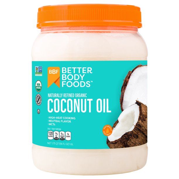 Photo 1 of BetterBody Foods Naturally Refined Organic Coconut Oil, 56 Fl Oz [EXP 1-21]
