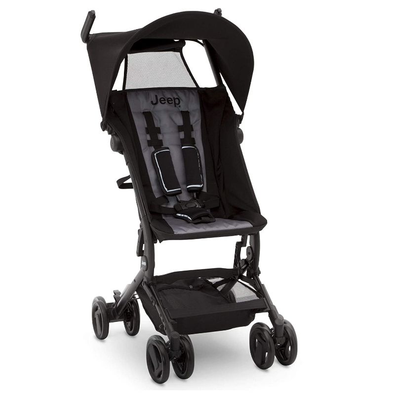 Photo 1 of Jeep Clutch Plus Travel Stroller by Delta Children, Black/Grey
