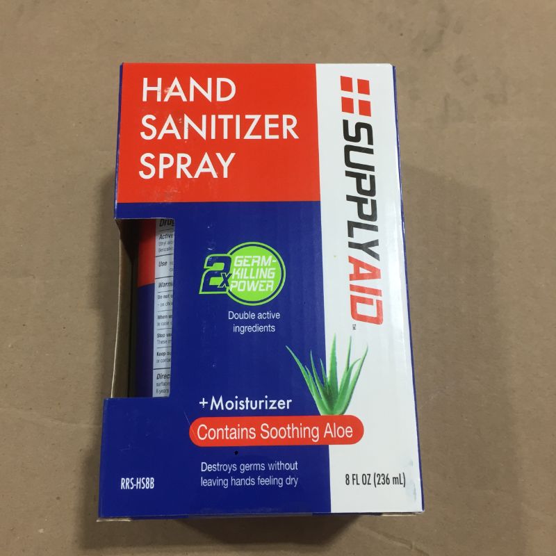 Photo 1 of 8 oz. Dual Action Hand Sanitizer Spray with Soothing Aloe pack of 4
