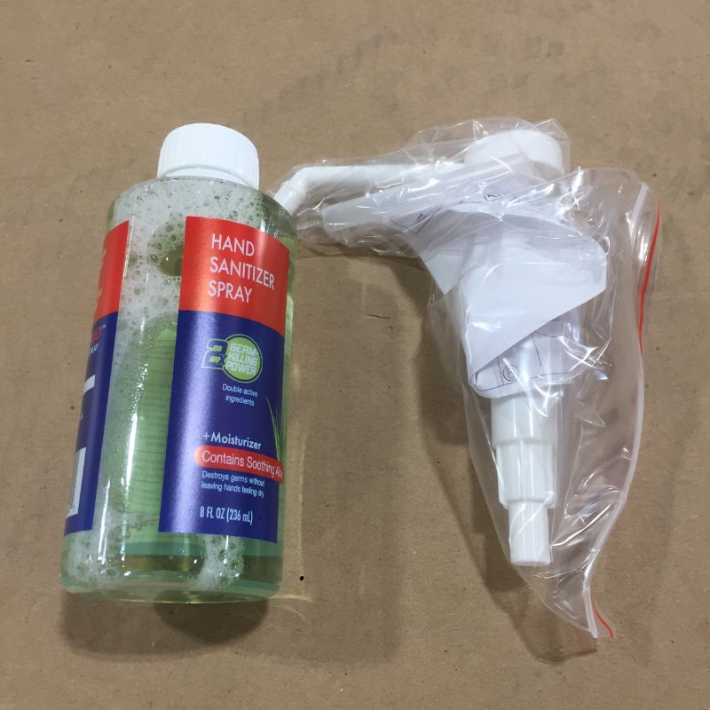 Photo 1 of 8 oz. Dual Action Hand Sanitizer Spray with Soothing Aloe pack of 4