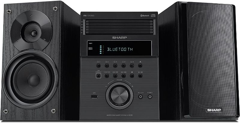 Photo 1 of Sharp XL-BH250 Sharp 5-Disc Micro Shelf Executive Speaker System with Bluetooth, USB Port for MP3 Playback, AM/FM, Audio in for Digital Players
