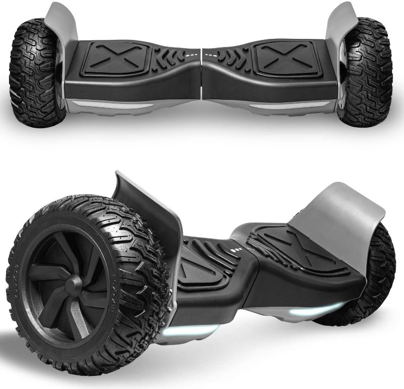 Photo 1 of Electric All-Terrain Hoverboard for Kids and Adults 8.5 Two Wheels Off Road Hover Board Smart self Balancing Scooter with Built in Speaker LED Lights (8.5'' Wheel Black)