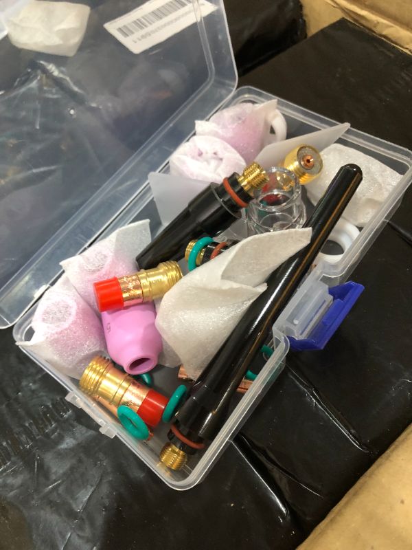 Photo 1 of 63PCS TIG Welding Torch Stubby Gas Lens #10 Pyrex Glass Cup Kit for WP-17/18/26 Packs of 4