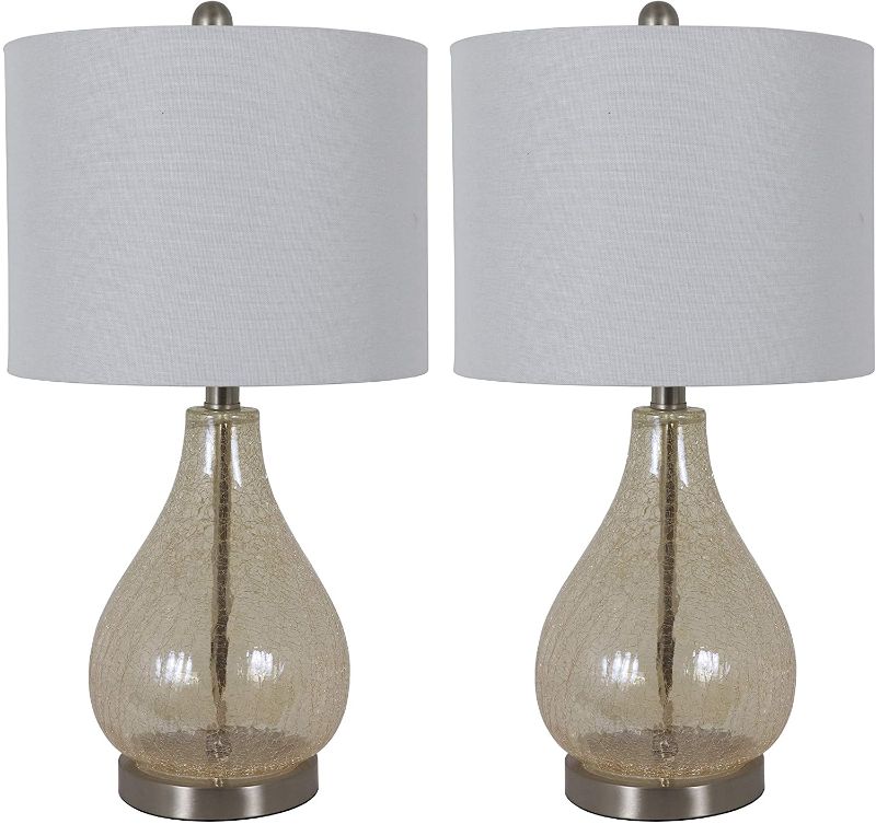 Photo 1 of Decor Therapy MP1097 Table Lamp Set of 2, Iridescent Gold, 2 Count
