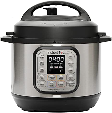 Photo 1 of Instant Pot Duo 7-in-1 Electric Pressure Cooker, Slow Cooker, Rice Cooker, Steamer, Sauté, Yogurt Maker, Warmer & Sterilizer, 3 Quart, Stainless Steel/Black