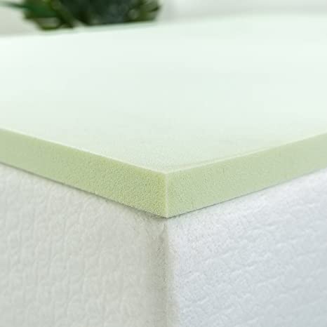 Photo 1 of ZINUS 1.5 Inch Green Tea Memory Foam Mattress Topper / Pressure-Relieving Layers / CertiPUR-US Certified, Queen