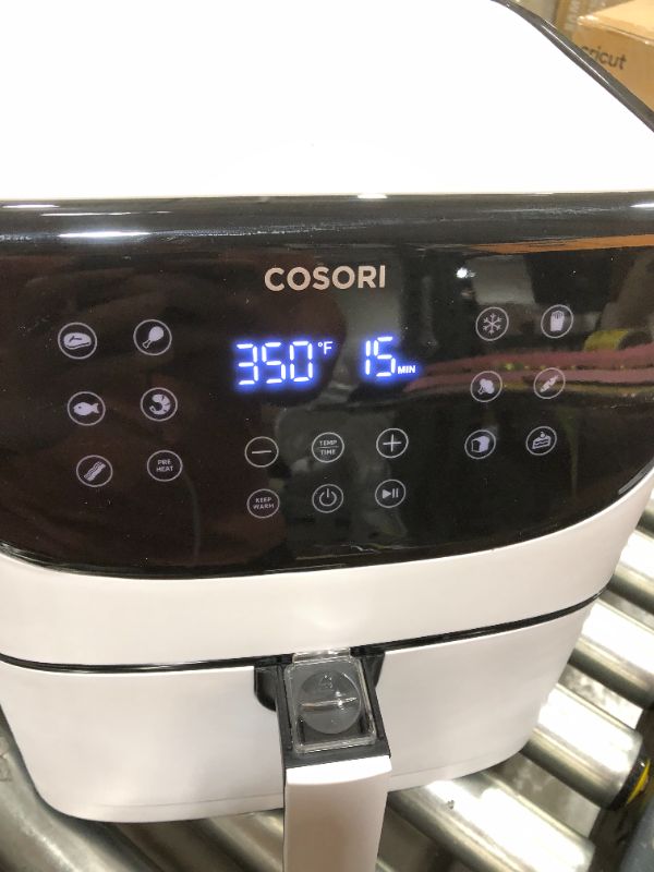 Photo 3 of COSORI Air Fryer Max XL(100 Recipes) Digital Hot Oven Cooker, One Touch Screen with 13 Cooking Functions, Preheat and Shake Reminder, 5.8 QT, Creamy White