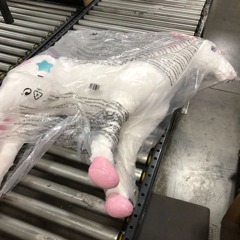 Photo 2 of Melissa & Doug Giant Unicorn - Lifelike Stuffed Animal (over 2 feet tall)