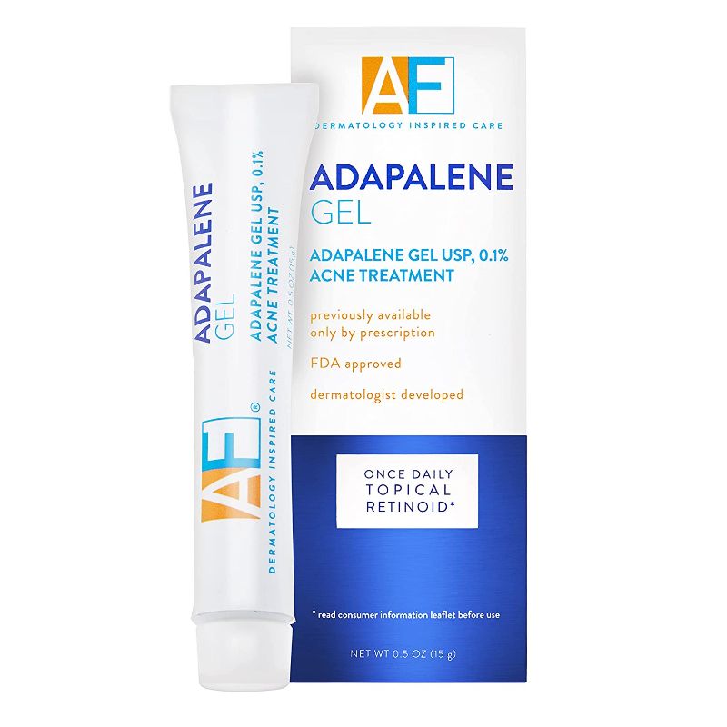 Photo 1 of Acne Free Adapalene Gel 0.1%, Once-Daily Topical Retinoid Acne Treatment, Dermatologist Developed, Unclogs Pores and Clears Acne, Prevents and Improve Whiteheads and Blackheads, 0.5 Ounce Best by 02/2022
