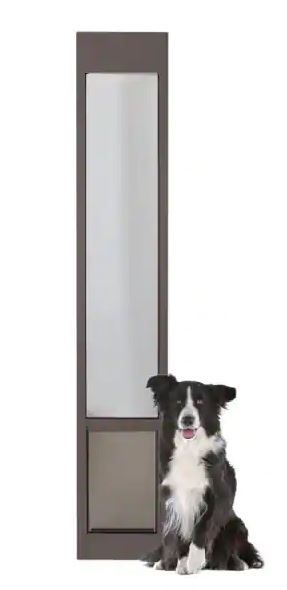 Photo 1 of 10-1/4 in. x 16-3/8 in. Large Bronze Freedom Patio Panel (76 in. to 81 in.) Pet Door