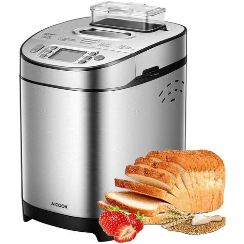 Photo 1 of 2lb Stainless Steel Bread Maker With Gluten-free Setting, BM1356-UL