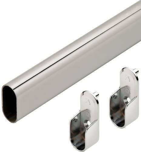 Photo 1 of 48" Polished Chrome Closet Rod