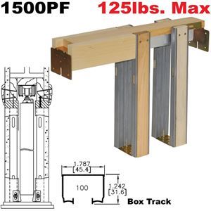 Photo 1 of 1500 Series 24 in. to 36 in. x 80 in. Universal Pocket Door Frame for 2x4 Stud Wall
