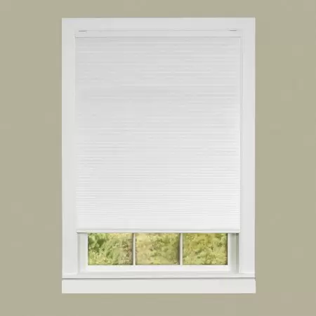 Photo 1 of Achim Home Furnishings, White, Cordless Honeycomb Cellular Pleated Window Shade, 34" X 64", 34 X 64
