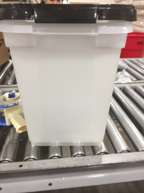 Photo 2 of IRIS 32.5 Quart Airtight Pet Food Container, Black
