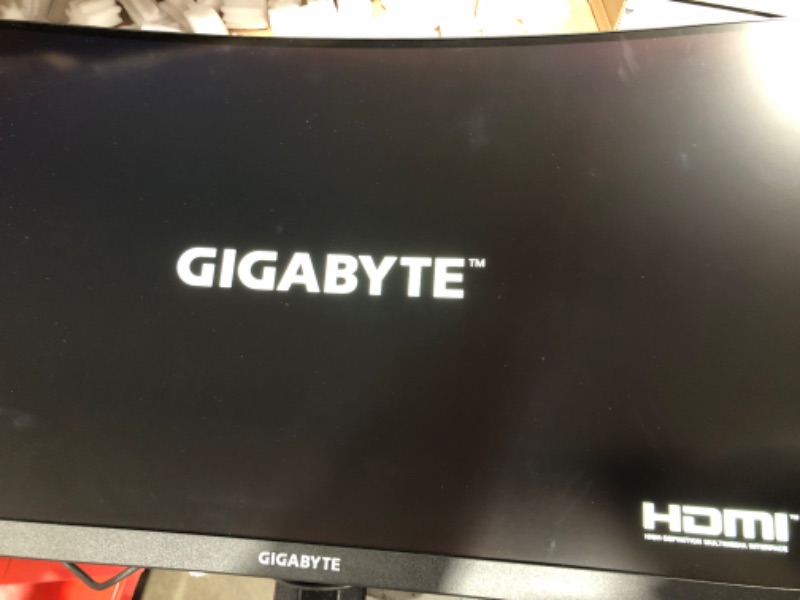 Photo 2 of GIGABYTE G27QC A (27" 165Hz 1440P Curved Gaming Monitor, 2560 x 1440 VA 1500R Display, 1ms (MPRT) Response Time, 88% DCI-P3, HDR Ready, 1x Display Port 1.2)
