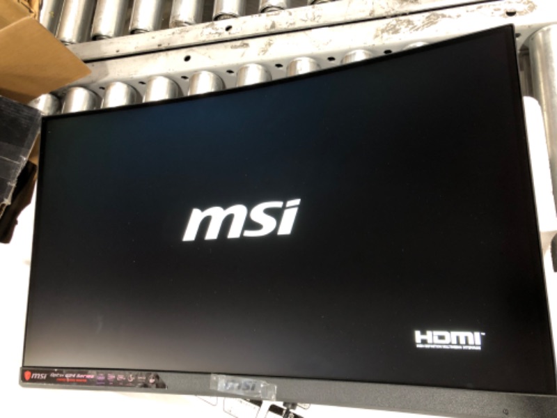 Photo 2 of MSI 24" FHD 1500R Curvature Non-Glare Super Narrow Bezel 1ms 1920 x 1080 144Hz Refresh Rate Tilt Adjustment FreeSync Curved Gaming Monitor (Optix G24C4), Black
