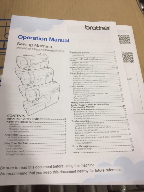 Photo 3 of Brother CS5055 Computerized Sewing Machine, 60 Built-in Stitches, LCD Display, 7 Included Feet, White
