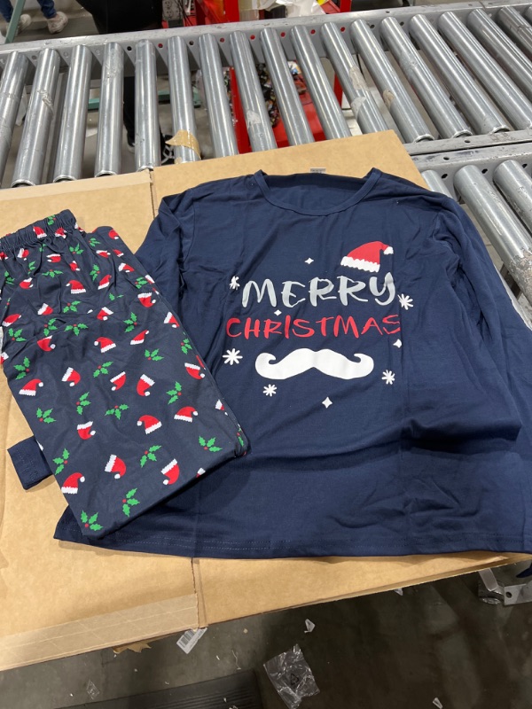 Photo 1 of Women's Christmas Pajamas for Family, Funny Holiday Cute Let It Snow Print Tops and Plaid Pants Xmas Sleepwear Pjs, Medium 