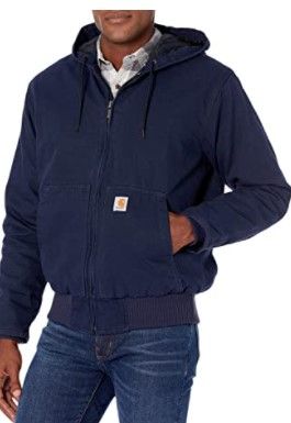 Photo 1 of Carhartt Men's Loose Fit Washed Duck Insulated Active Jacket, Medium