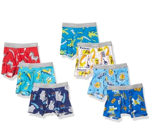 Photo 1 of Hanes Little Boys' Tagless Super Soft Boxer Briefs 7-Pack, size 4T
