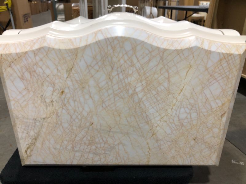 Photo 4 of FAUX MARBLE TOP 2 DRAWER MARBLE TOP DRESSER 30L X 22W X 32H