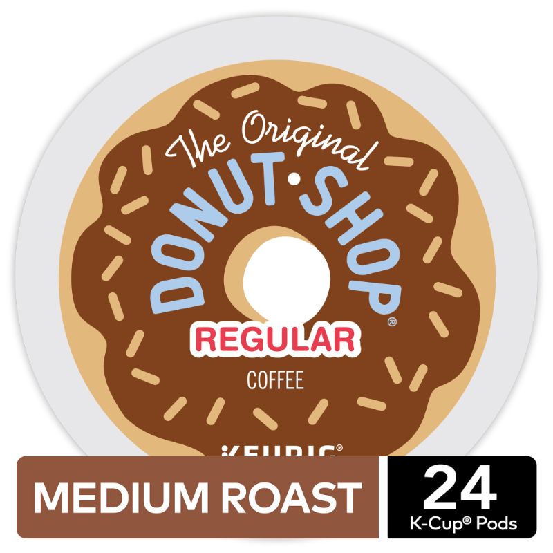 Photo 1 of Coffee People Donut Shop Coffee, Keurig K-Cup Pods, Medium Roast, 24/Box (DIE60052101) | Quill
Best By 08/13/23
