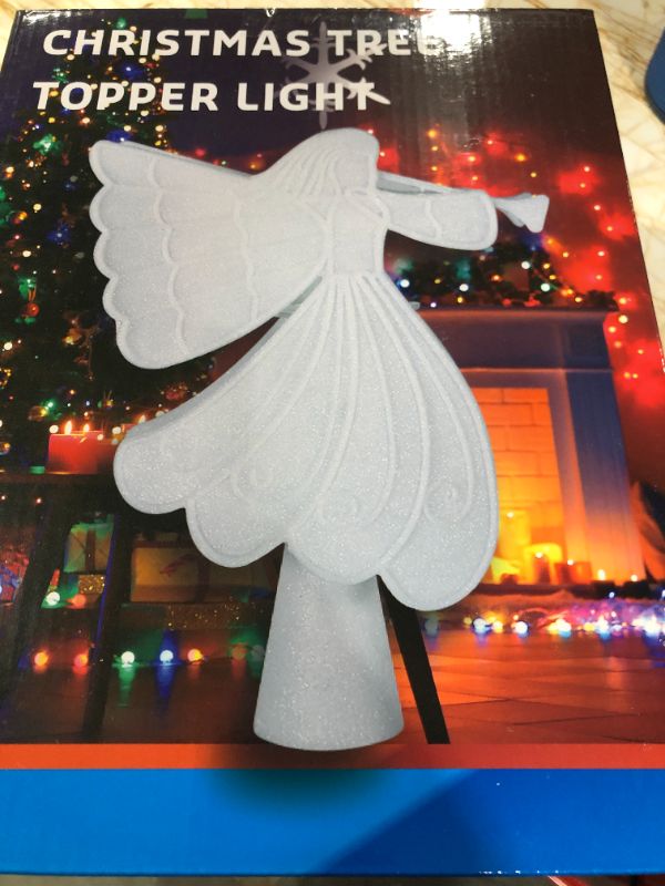 Photo 1 of Christmas tree topper light fairy with horn