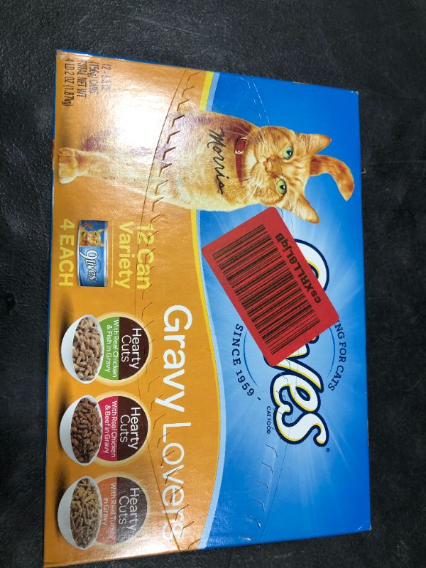 Photo 3 of 9 Lives 12 Count 5.5 Oz Gravy Lovers Variety Pack Cat Food
Best By Feb/23/22
