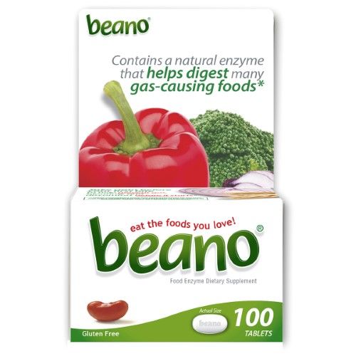 Photo 1 of Beano Food Enzyme Dietary Supplement Tablets 100 Tabs by Beano
Best By 11/22
