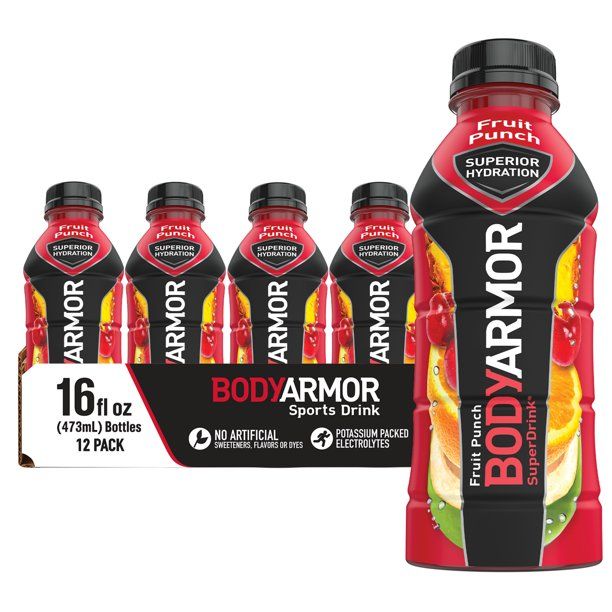 Photo 1 of BODYARMOR Sports Drink, Fruit Punch, 16 Fl. Oz., 12 count
EXP UNKNOWN