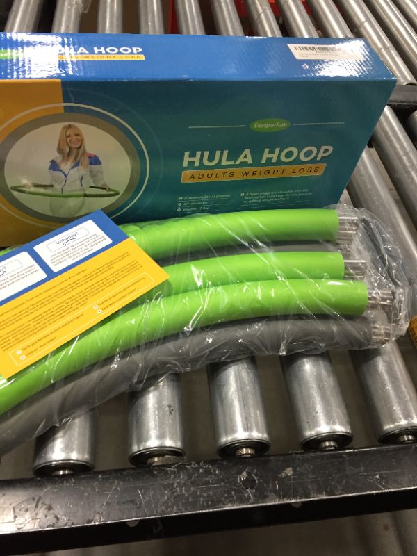Photo 2 of Weighted Hula Hoops for Adults by FITMODE LAB - Weight Adjustable Weighted Hoola Hoops with Jump Rope and Carry Bag - Sturdy Material and Soft Padding Ideal for Exercise and Weight Loss
COLORS MAY VARYT