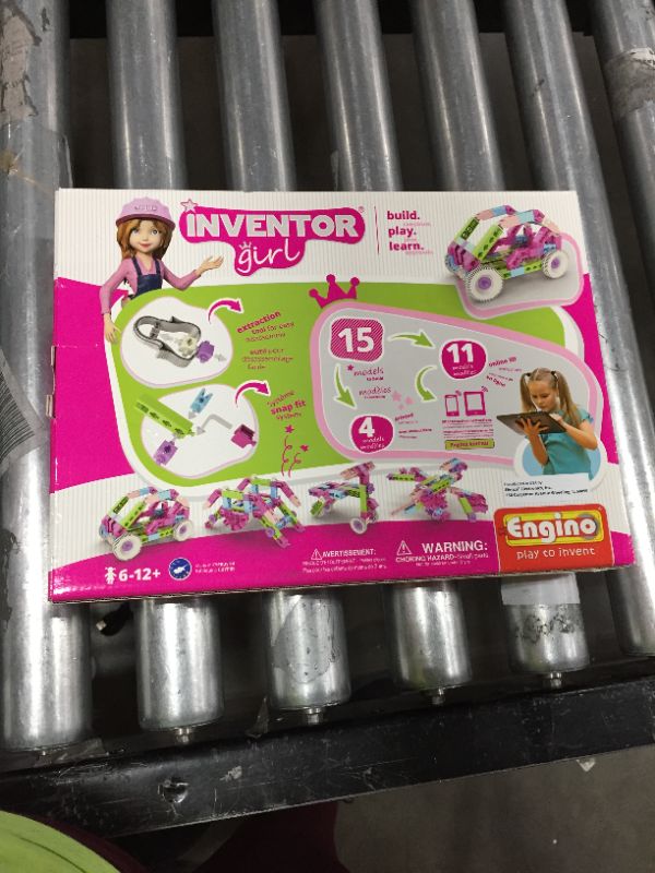 Photo 3 of Engino Inventor Girl 10, STEM Model Construction System, Build Stem Skills, 75 Parts, Parts Separating Tool Included, ENG-IG10 Toy
