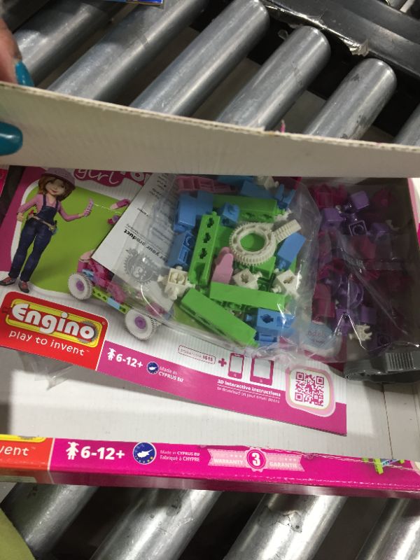 Photo 1 of Engino Inventor Girl 10, STEM Model Construction System, Build Stem Skills, 75 Parts, Parts Separating Tool Included, ENG-IG10 Toy
