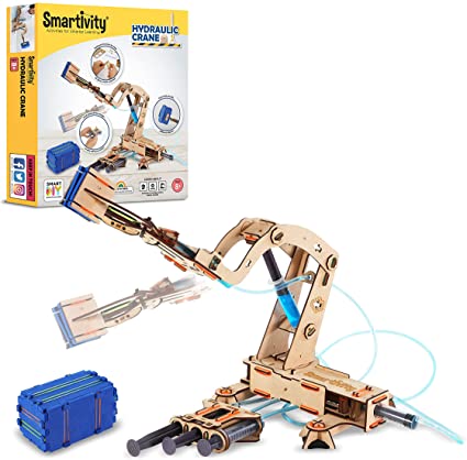 Photo 1 of Smartivity Pump It Move It Hydraulic Crane S.T.E.M. Educational D.I.Y. Toy Multi Colour
