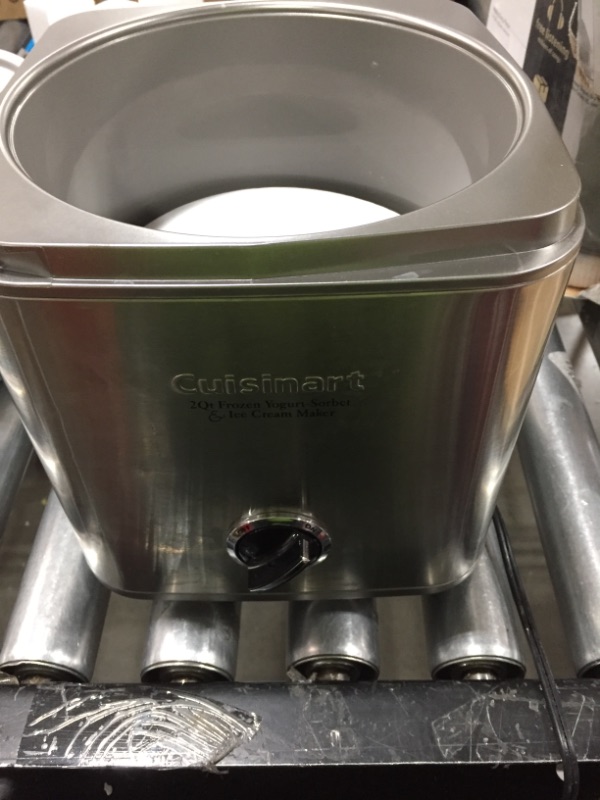 Photo 2 of Cuisinart ICE-30BC Pure Indulgence 2-Quart Automatic Frozen Yogurt, Sorbet, and Ice Cream Maker, Brushed Stainless
