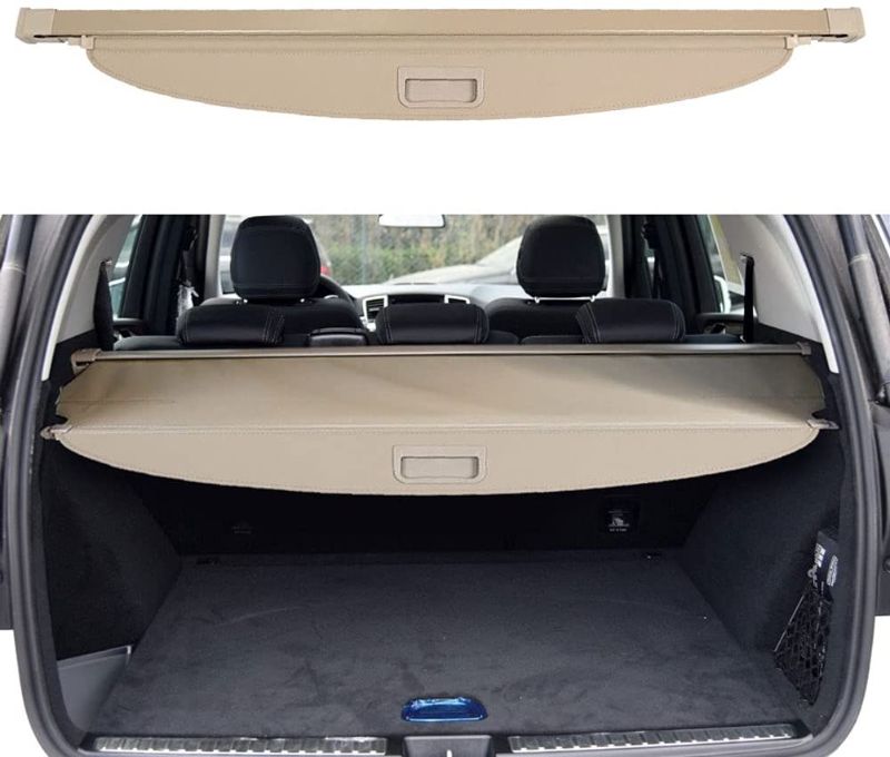 Photo 1 of  Cargo Cover for Mercedes Benz GLE 2016 2017 2018 2019 Benz ML Series ML350 Accessories 2012 2013 2014 2015 Beige Rear Trunk Shade Cover
